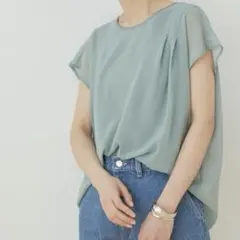 ADAM ET ROPE'シフォンレイヤードブラウスのサムネイル