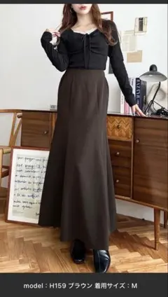 moment+，モーメントプラス カットジョーゼットマーメイドフレアスカート