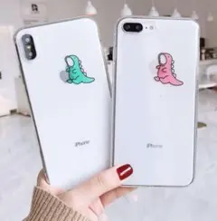 iPhoneケース 6/7/8/XS/XR グリーン 恐竜 韓国 スマホケース