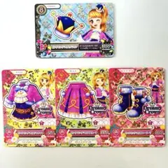 アイカツカード ✨️大空あかり✨️ピンクキングマウスコーデ 4点セット