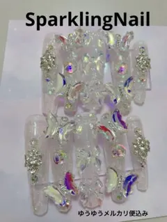 キッズネイル　ギャルネイル　ネイルチップ　ネイル　egg 付け爪　コギャル