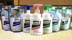 メンズビオレ 泡タイプ洗顔料 ボトル つめかえ用 セットのサムネイル