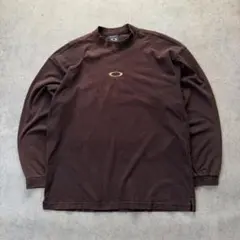 00's OAKLEY オークリー ロンT ロゴ ブラウンのサムネイル