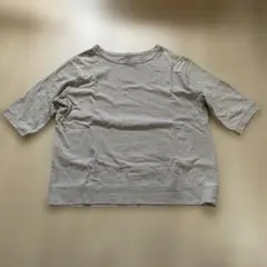 ベージュ 五分袖 Tシャツ サイズ3