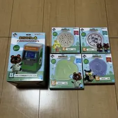 どうぶつの森 一番くじ B賞 タヌポートATM型貯金箱 D賞 まめざら 4種類