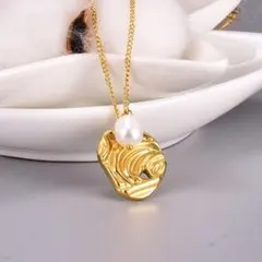 『超人気新品』不規則損石ネックレス18 K金立体レリーフ鎖骨チェーン