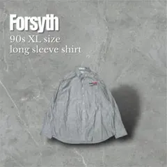 【即納】90s Forsyth XL ワーク グレー 長袖シャツ カナダブランド