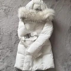 GYDA ファー付きホワイトダウンジャケット