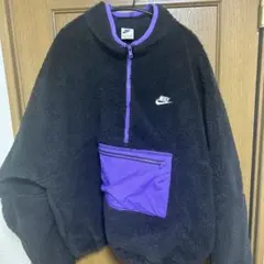 Nike フリースジャケット ブラック・パープル