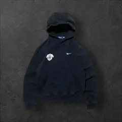 NIKE00sパーカー刺繍ロゴブラックMワンポイントy2kスウッシュ