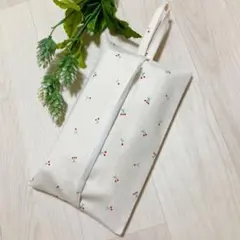 ハンドメイド 吊り下げ ソフトパックティッシュカバー 淡いピンク