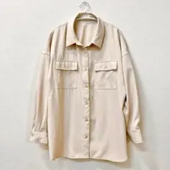 ハニーズ　M 長袖　シャツ　ベージュ　　Honeys