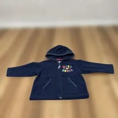 Miki House フード付きトレーナー 90 ネイビー