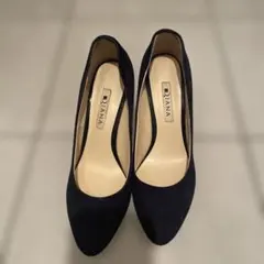 Diana ネイビー スエード ハイヒール