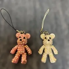 クマ型キーホルダー2個セット