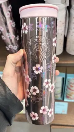 スタバSAKURA2026ステンレスメタリックライトピンク473mlタンブラー