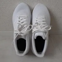 Adidas Cloudfoam ホワイトスニーカー　26.5　スクールシューズのサムネイル