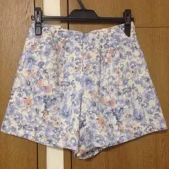 レッセパッセ 花柄 ショートパンツ キュロット