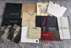 ブランド　ショッパー　紙袋　ネクタイ用　まとめ売り　グッチルブタンヴィトン