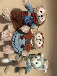 ダッフィーフレンズぬいぐるみバッジセット