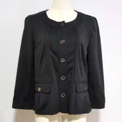 BURBERRY LONDON バーバリーロンドン ノーカラージャケットブラック