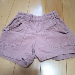 après les cours コーデュロイ ショートパンツ 100
