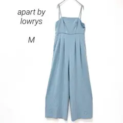 アパートバイローリーズ キャミオールインワンM ブルー ワイドパンツ 春0526