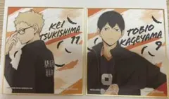 影山飛雄 月島蛍 1番くじハイキュー!!TOTHETOP〜ツワモノ集結!〜 色紙