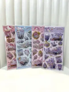 キラキラカプセルシール コンプリート サンリオ キティ シナモ マイメロ クロミ