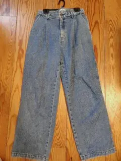 SOMETHING ワイドレッグデニム