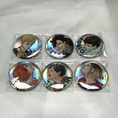 ハイキュー!! ジャンプGIGA 限定 メタリック缶バッジ 6種 4セット