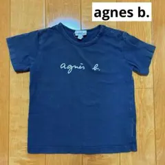 agnès b. ネイビー Tシャツ 肩ボタン付き