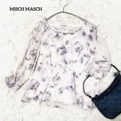 【MISCH MASCH】花柄シフォンブラウス　M
