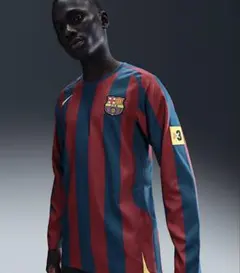 FCバルセロナ 05-06長袖リイシュー NIKE #10 ロナウジーニョ M - メルカリ