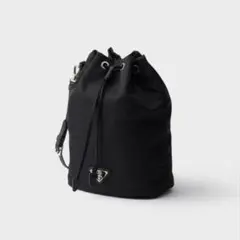 値下げ 現行品 プラダ 巾着バッグ ブラック ポーチ メンズ レディース 美品