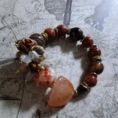 天然石ビーズブレスレット　ハンドメイド