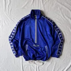 90s Kappa ハーフジップ 刺繍ロゴ トラックジャケット アノラック