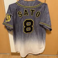佐藤輝明 阪神タイガース ユニフォーム ビジター 刺繍 90周年 Sサイズ