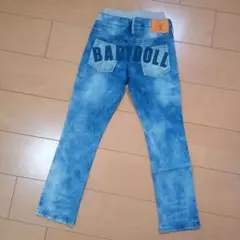 新品ブリーチデニムロングパンツ130ベビードールBABYDOLLベビド