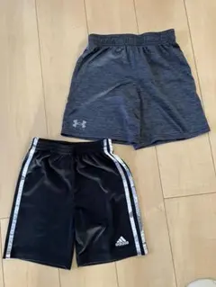 adidas. under armour ハーフパンツ ２枚