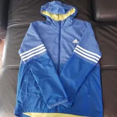 adidas ウィンドブレーカー 160　ブルー