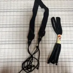 黒の編み込み帯締め