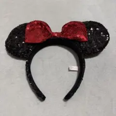 ディズニーカチューシャ ミニー　スパンコール