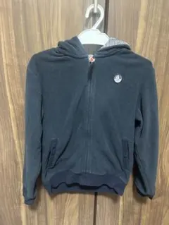 Petit BATEAU ネイビー フード付きパーカー 128 cm