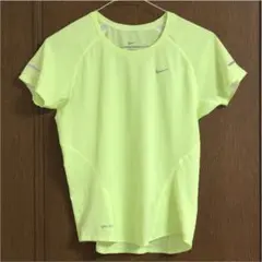 NIKE Tシャツ 〈DRI FIT〉蛍光イエロー