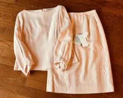 《極美品》ネミカ☆薄ピンク春セットアップ　レース　ユキトリイ　ハナエモリ　アナイ