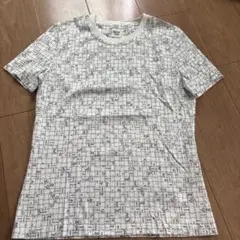 エルメス　HERMÈS ボルデュックチェックTシャツ 白　38のサムネイル
