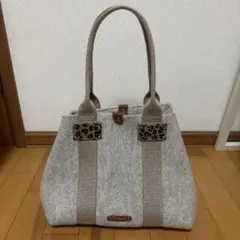 Treasure トプカピ　グレー　フェルト トートバッグ