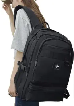 リュック レディース 韓国 リュックサック 軽量 防水 大容量 ブラック