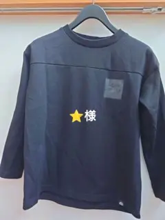 CAMP7 ブラック 長袖カットソー